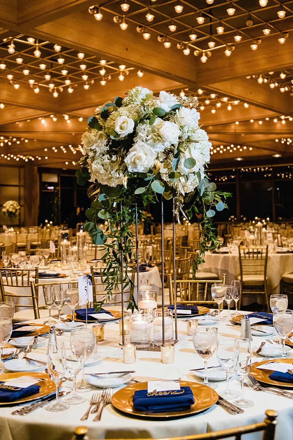 Reception tablescape by YJDecorating