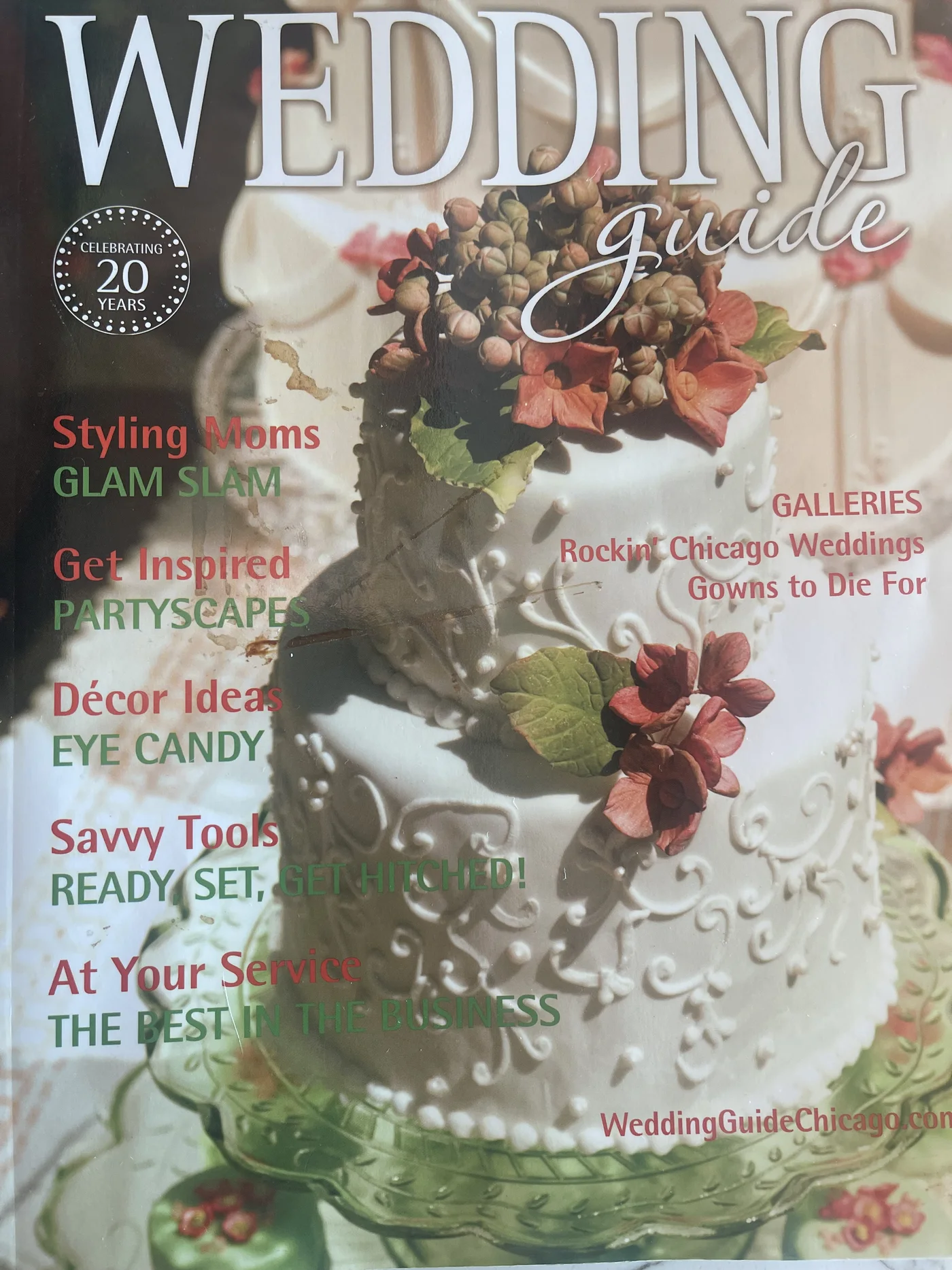 Wedding Guide Chicago — the magazine YJDecorating was featured in