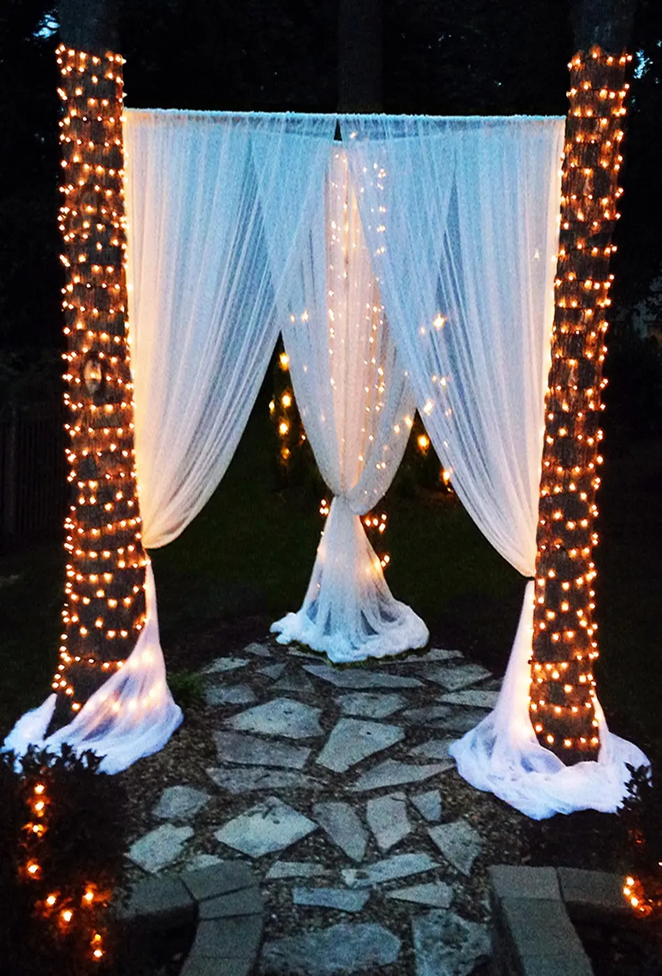 Venue uplighting by YJDecorating